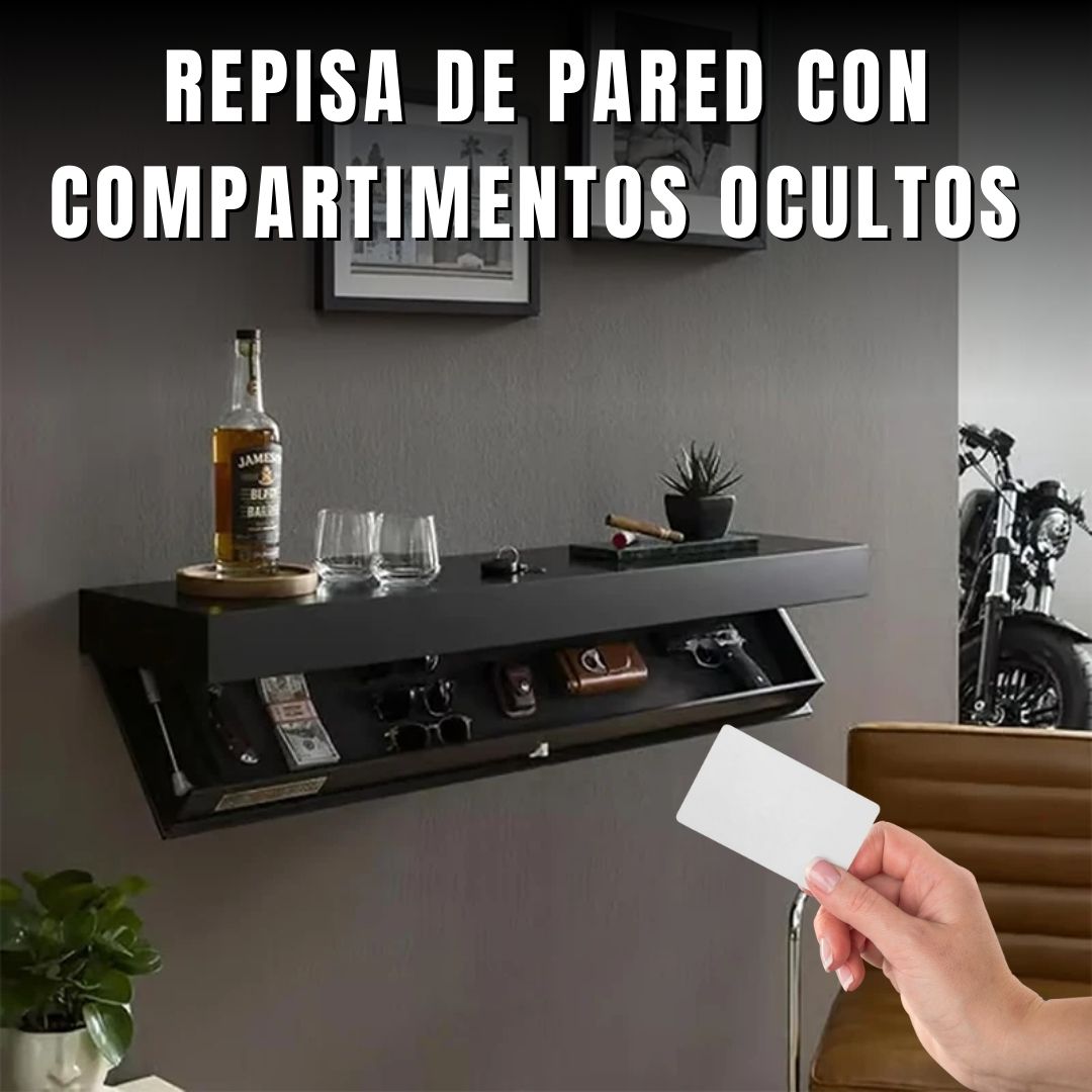Estante de Madera con Cajón Oculto RFID